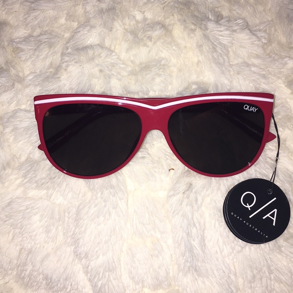 New authentic Quay Australia red sunglasses.